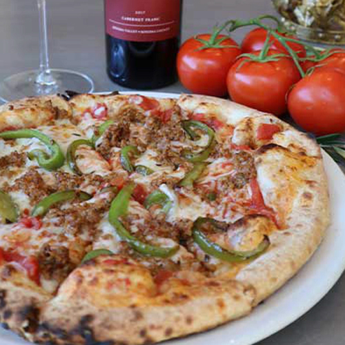 Italian Sausage and Green Pepper Pizza