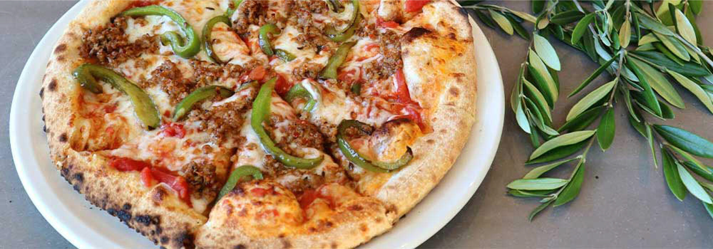 Italian Sausage and Green Pepper Pizza.
