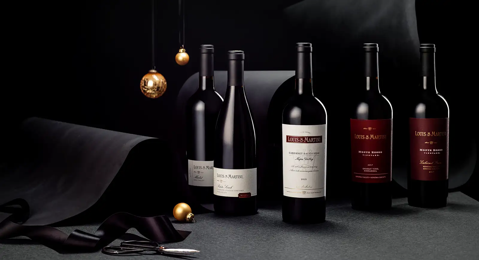 Homepage Holiday Banner, Louis Martini Wines