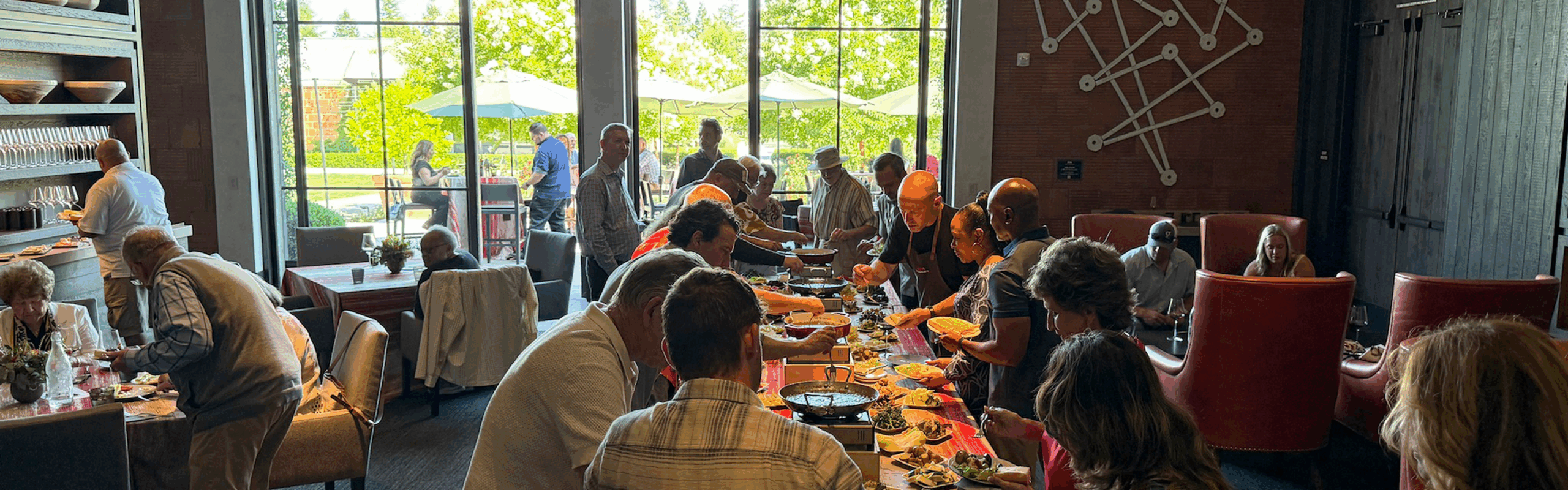 People enjoying Bagna Cauda