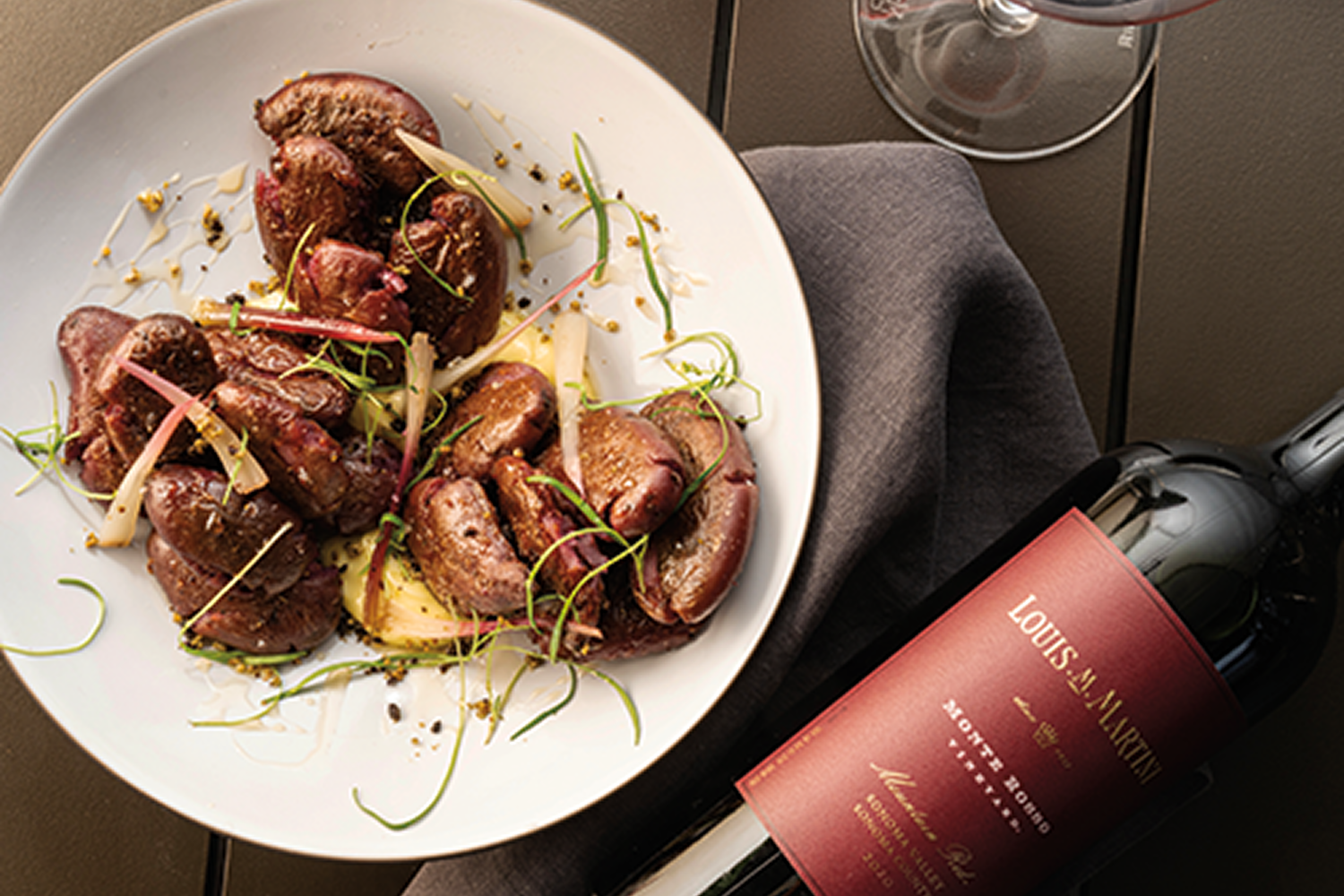 recipes by chef aaron meneghelli at louis m martini