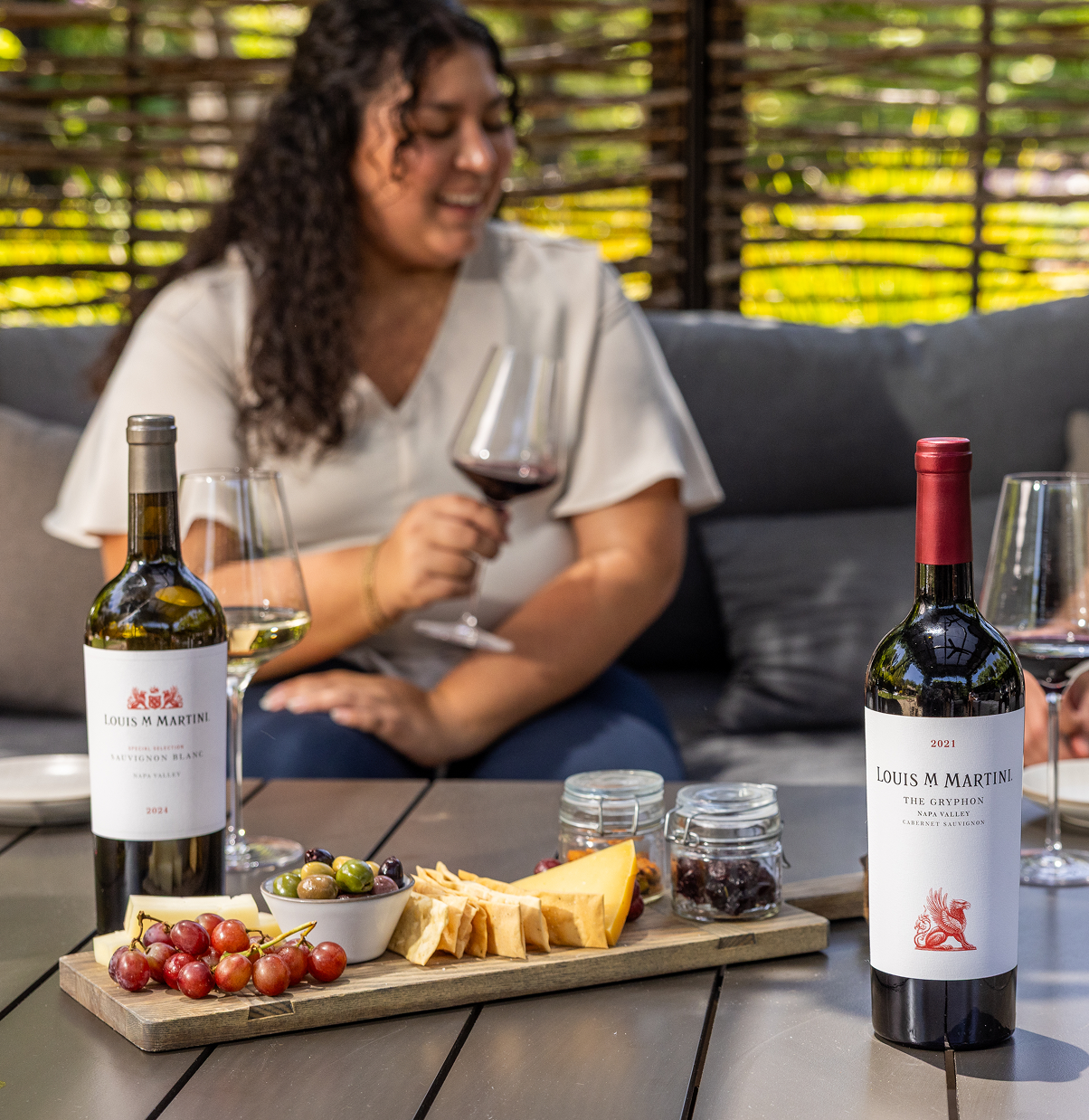 wine and cheese board