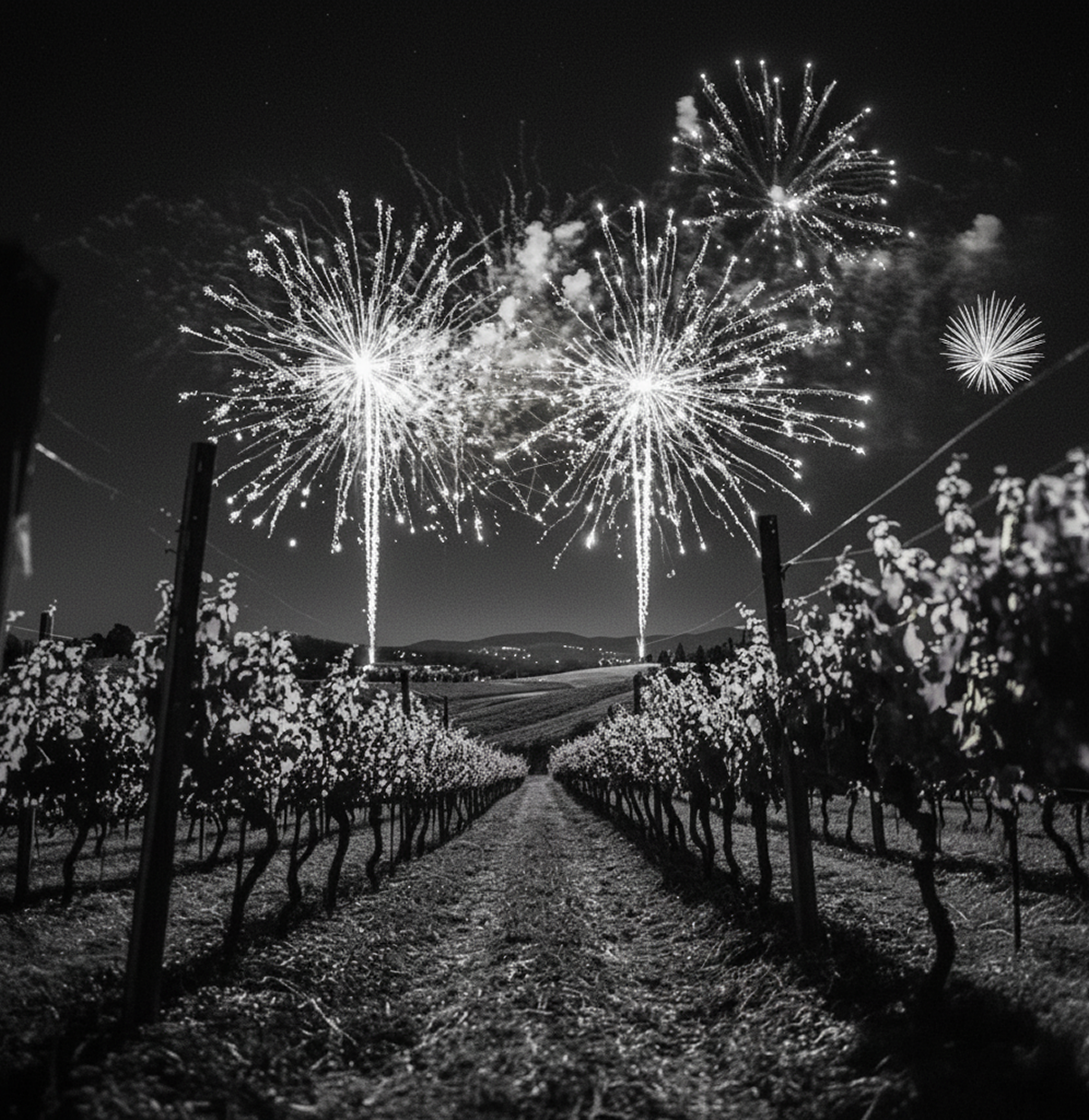 fireworks at monte rosso vineyard