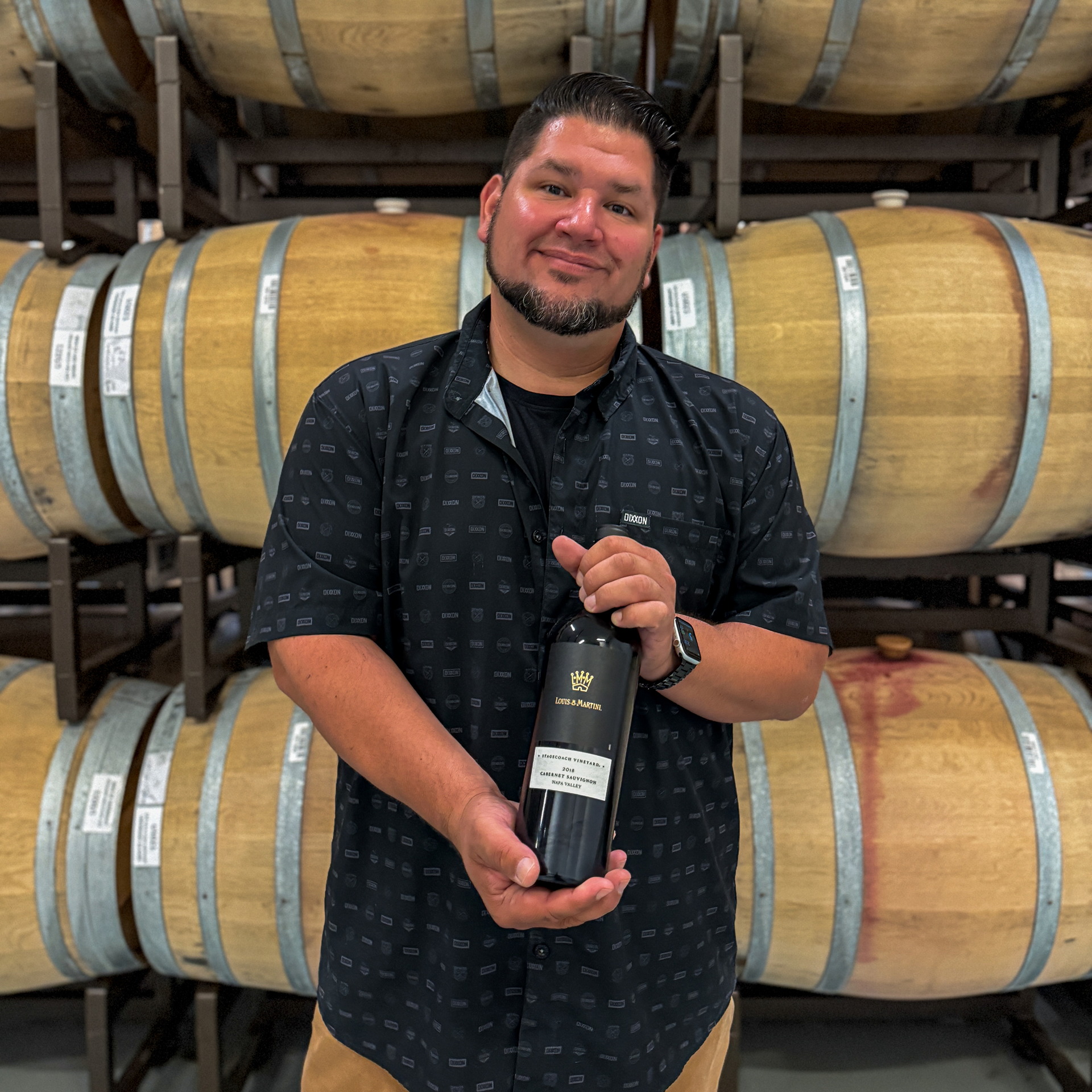 james, tasting room at louis m. martini
