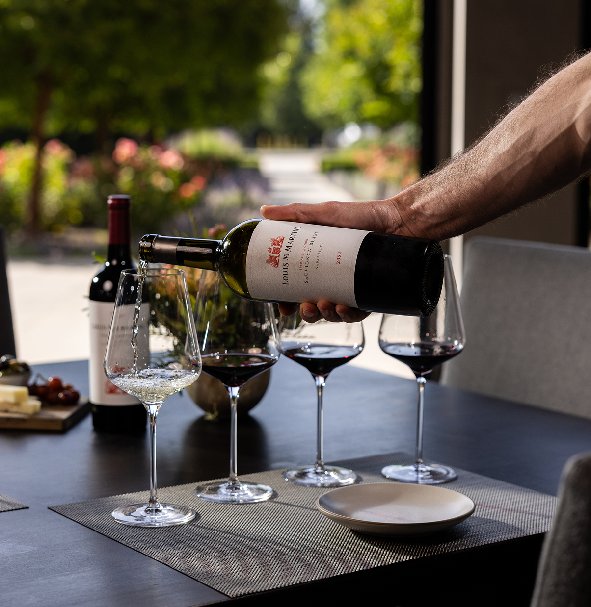 wine tasting at Louis m. martini winery